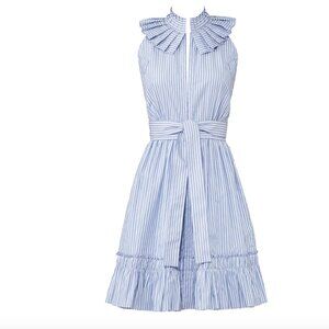 Alexis Blue and White Striped Briley Dress
